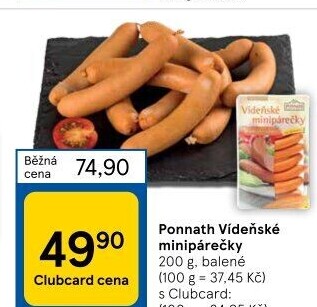 Minipárečky vídeňské Ponnath