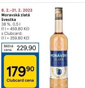 Pálenka Švestka zlatá Moravská Rudolf Jelínek