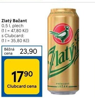 Pivo Zlatý Bažant