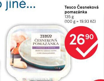 Pomazánka česneková Tesco