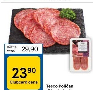 Salám Poličan Tesco