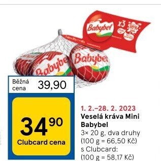 Sýr Mini Babybel Veselá kráva