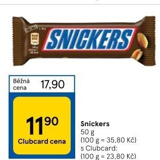 Tyčinka Snickers