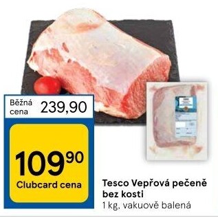 Vepřová pečeně bez kosti Tesco