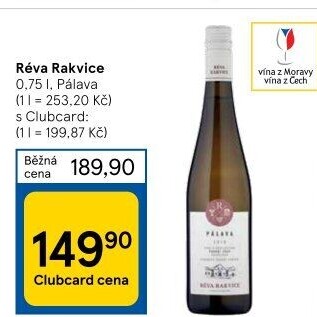 Víno Pálava Réva Rakvice