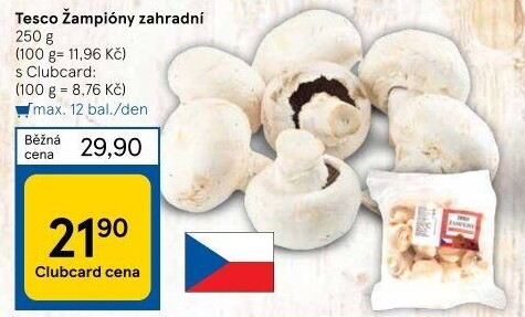 Žampiony zahradní Tesco
