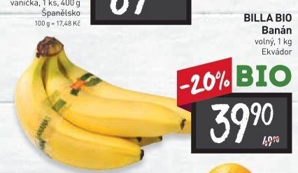 Banán Naše Bio Billa