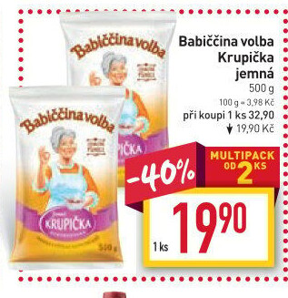 Krupička Babiččina volba