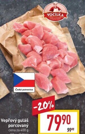 Maso na guláš vepřové Vocílka