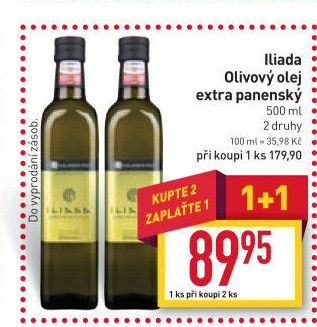 Olivový olej extra panenský Iliada