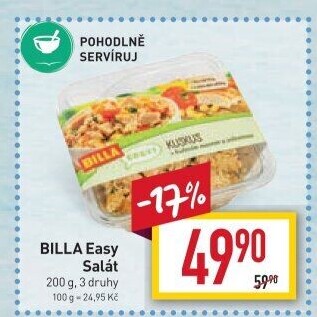 Saláty Easy Billa