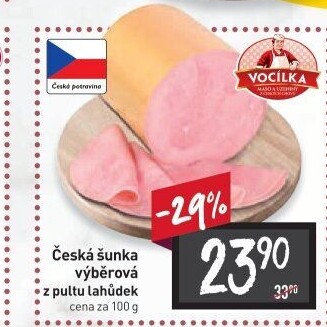 Šunka česká výběrová Vocílka