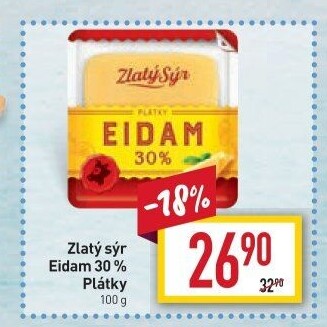 Sýr Eidam 30% Zlatý sýr Milkpol