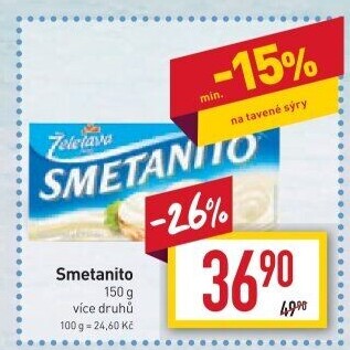 Sýr tavený Smetanito Želetava