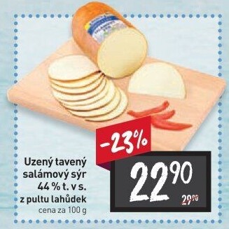 Sýr uzený salámový 44% Jihočeský Madeta