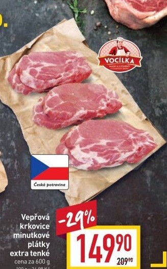 Vepřová krkovice bez kosti Vocílka