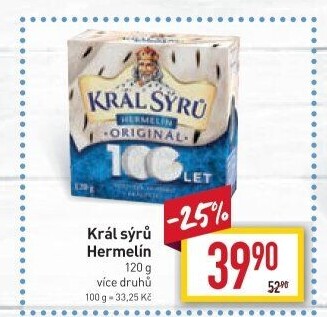 Sýr Hermelín Král sýrů