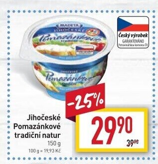 Tradiční pomazánkové Jihočeské Madeta