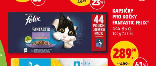 Kapsičky pro kočky Fantastic Felix Purina
