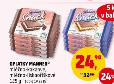 Oplatky Snack Manner