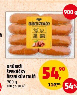 Špekáčky drůbeží Řezníkův talíř