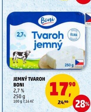 Tvaroh jemný Boni