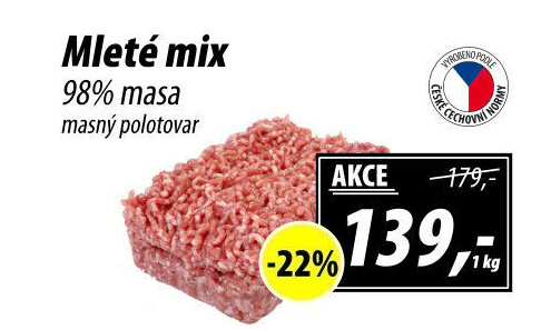 Mleté maso mix