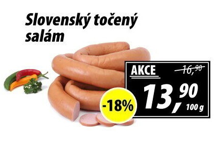 Salám slovenský točený