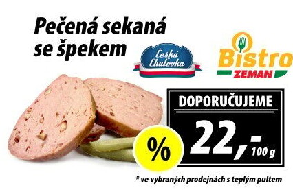 Sekaná pečená se špekem