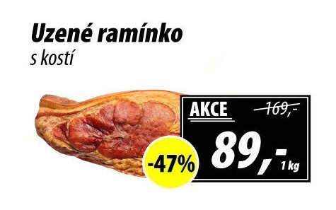 Uzené ramínko s kostí