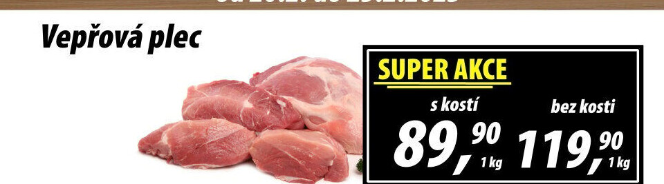 Vepřová plec bez kosti