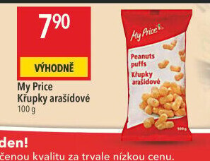 Křupky arašídové My Price