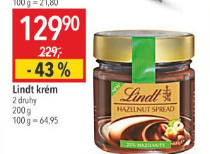 Lískooříškový krém Lindt