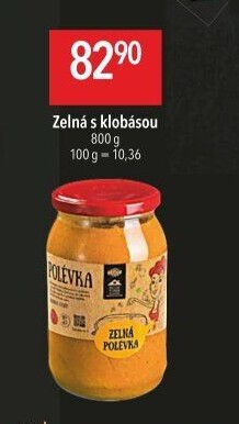 Polévka Zelná s klobásou Globus