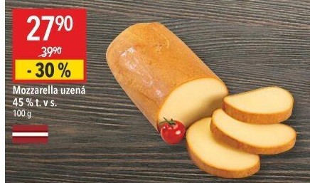Sýr Mozzarella cihla uzená 45%