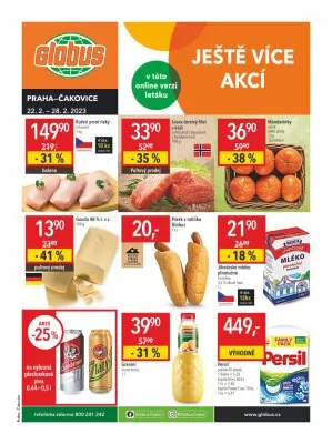 akční leták Globus 22.2.2023-28.2.2023