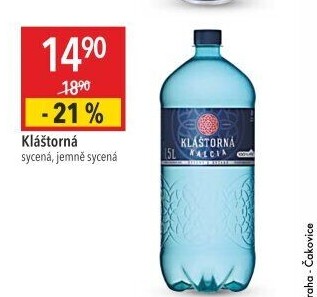 Minerální voda kalcia Kláštorná