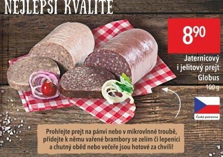 Prejt jitrnicový Globus