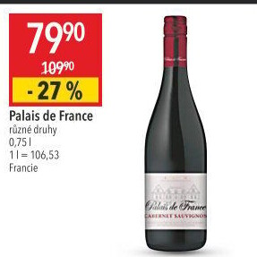 Víno Cabernet Sauvignon Palais de France