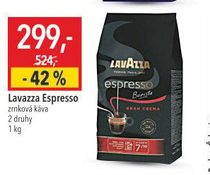 Zrnkové kávy Espresso Barista Lavazza