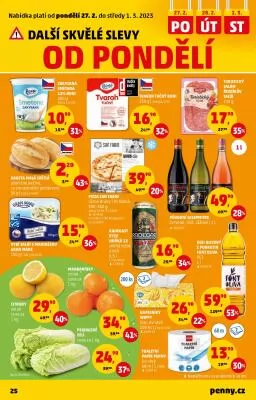 akční leták Penny Market 23.2.2023-1.3.2023