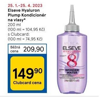 Balzám na vlasy e Hyaluron Plump Elséve L'