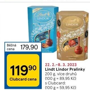 Bonboniéra Pralinky Lindor Lindt