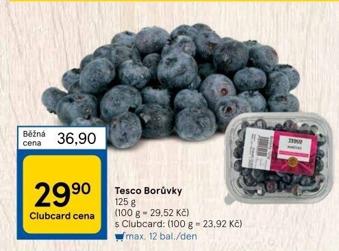 Borůvky Tesco