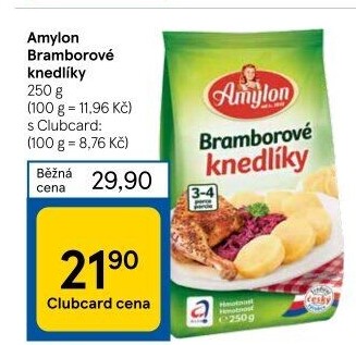 Bramborové knedlíky v prášku Amylon