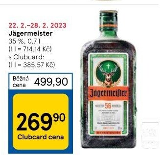 Bylinný likér Jägermeister