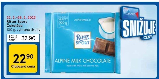 Čokoláda Sport Ritter