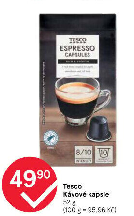 Kávové kapsle Tesco