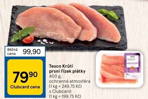 Krůtí prsní řízky Tesco