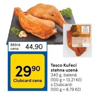 Kuřecí stehna uzená Tesco